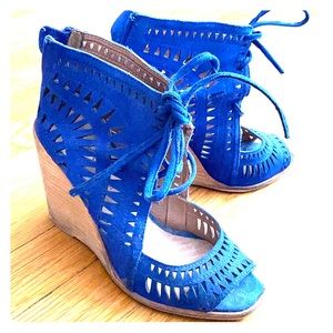 Jeffrey Campbell - Rodillo - wedge heels - blue